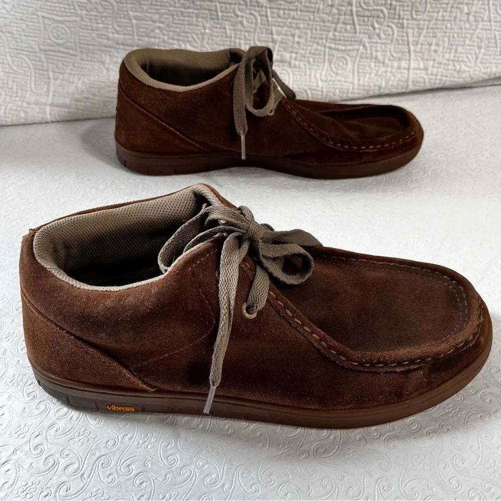 Vintage IPATH Mens US CATS Skateboarding Shoes Tan Suede Chukka Boot Size 11.5